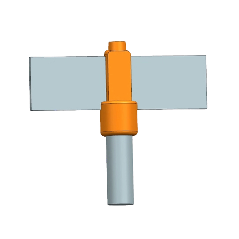 DW2 Vertical T-Type Copper Tape to Steel Rod Exothermic Welding Mold