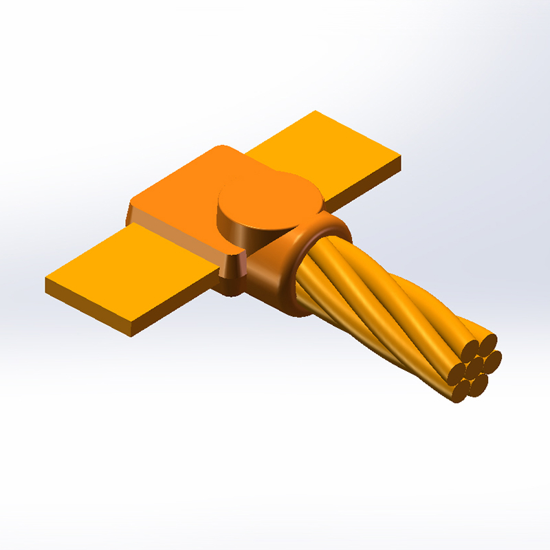 CW2 Horizontal T-Type Exothermic Welding Mold for Stranded Cable to Copper Tape