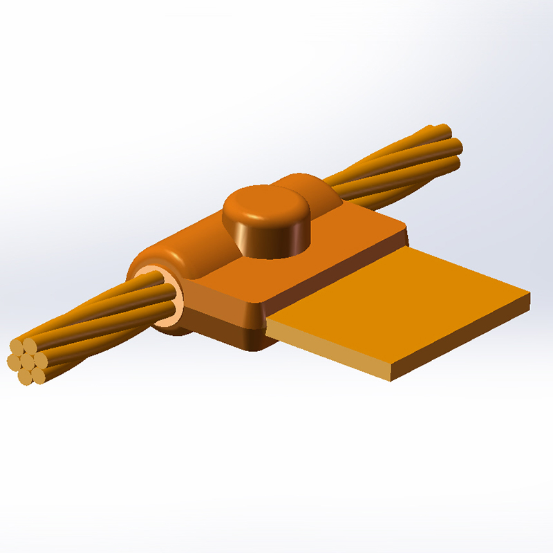 CW2 Horizontal T-Type Exothermic Welding Mold for Stranded Cable to Copper Tape