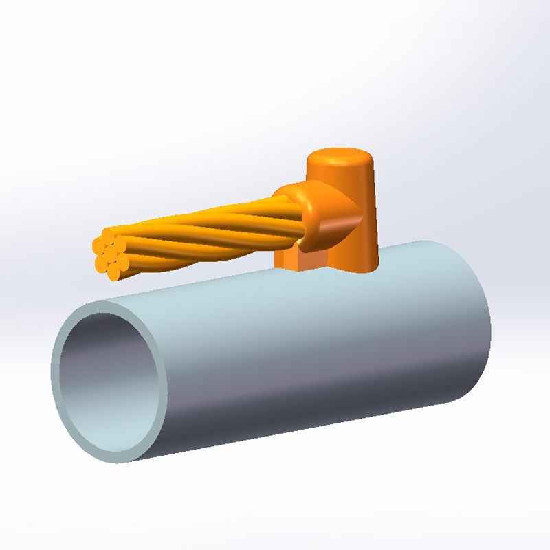 LW1 Exothermic Welding Mold for Stranded Cable to Pipe Connection