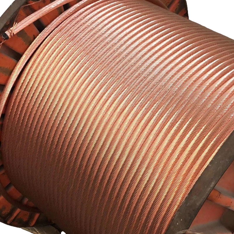 Copper-clad steel stranded wire